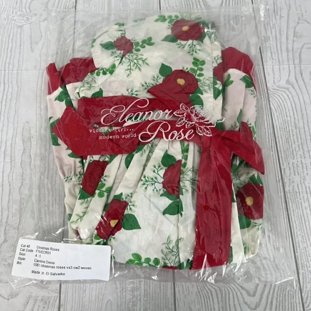 Eleanor Rose Caroline Dress Christmas Roses